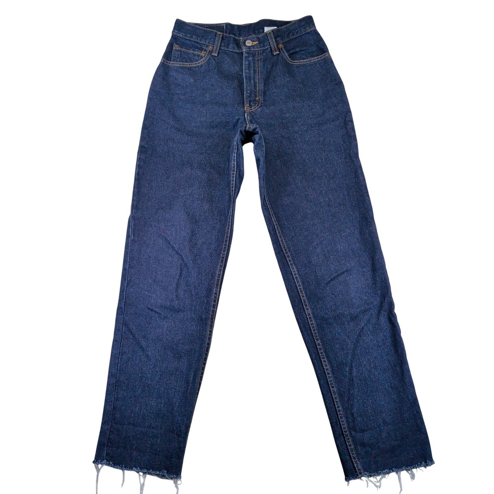 Vintage‎ Y2K Levis 550 Relaxed Fit Tapered Leg High Rise Dark Wash Made in USA 6